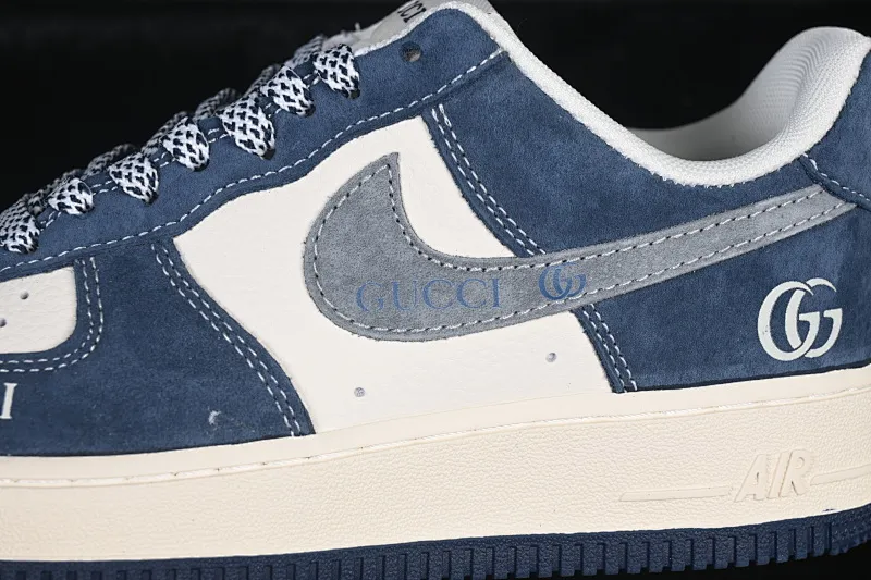 All categories Nk Air Force 1 Air Force series Nk Air Force 1 Low Air Force low-top Nike Air Force 1'07 Low Navy blue and white Air Force 1 low-top casual sneakers XL1979-139